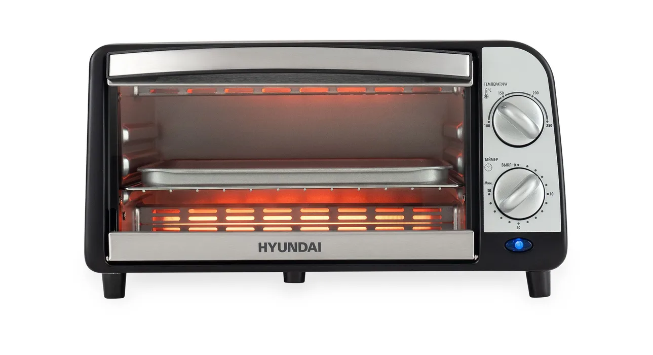 

Мини-печь HYUNDAI MIO-HY071 серебристый, MIO-HY071