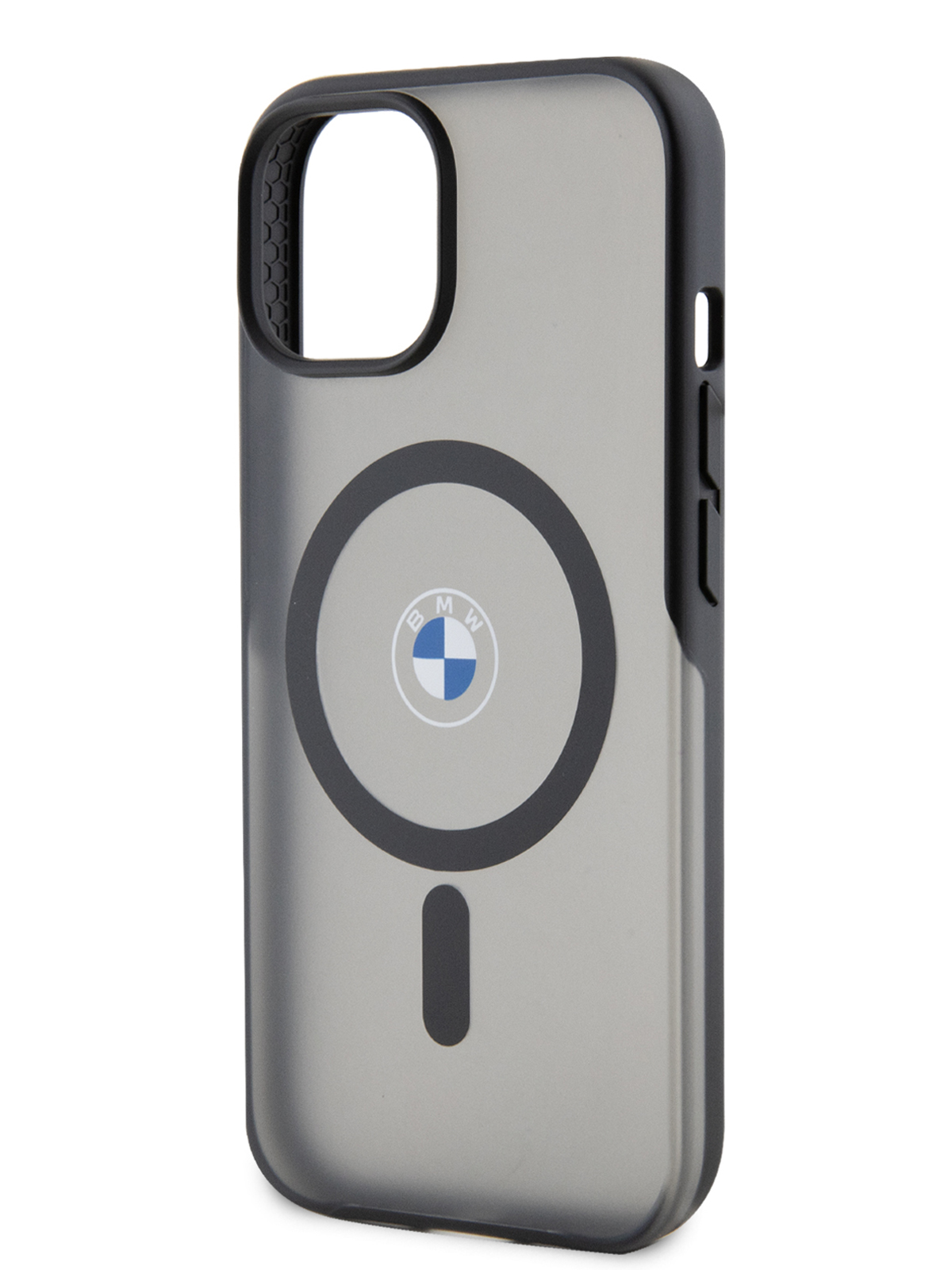 

Чехол BMW для iPhone 15 с MagSafe Frosted Hard Black, Черный