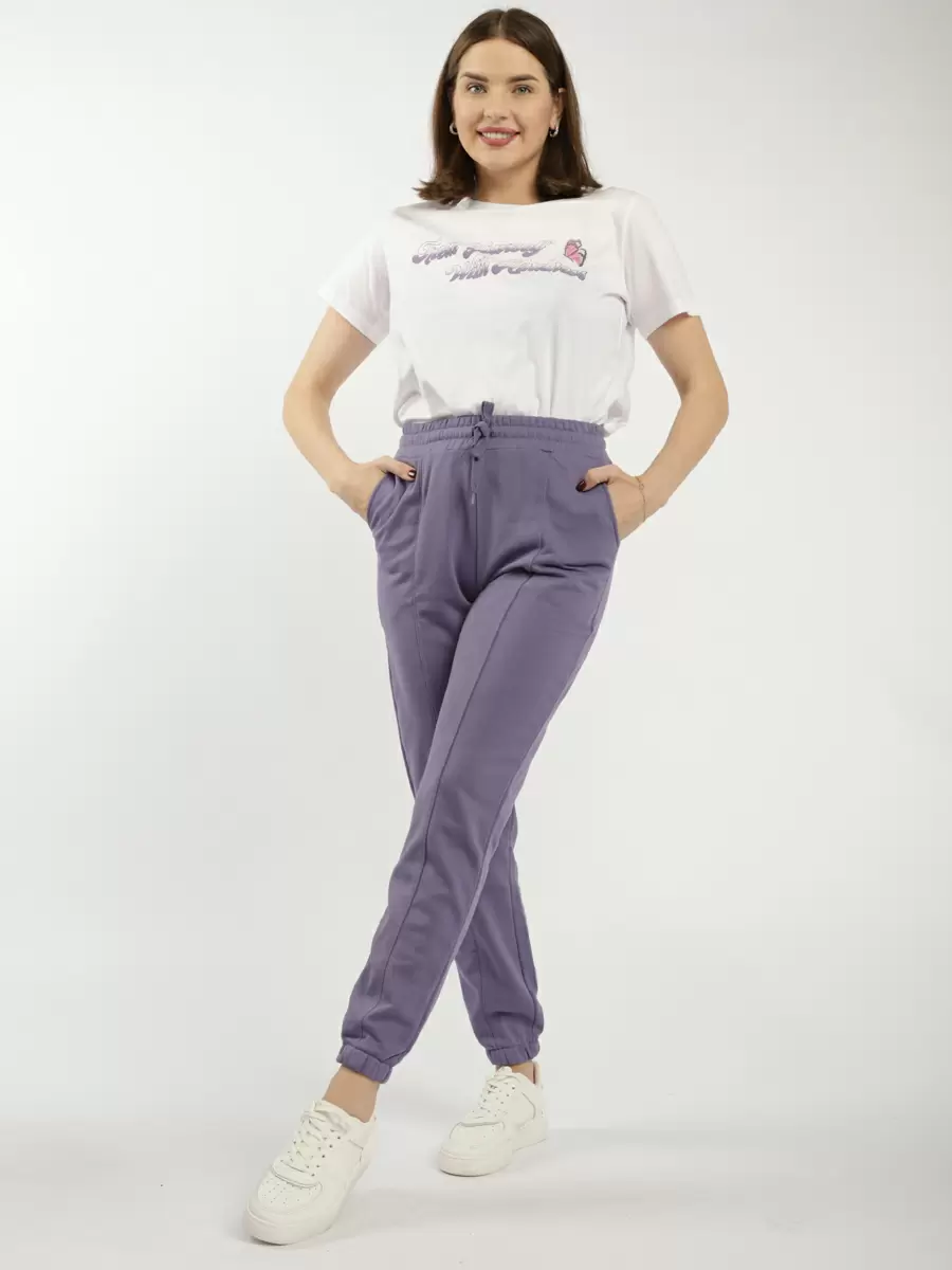 Спортивные брюки женские JOGGY SQ74579 фиолетовые L