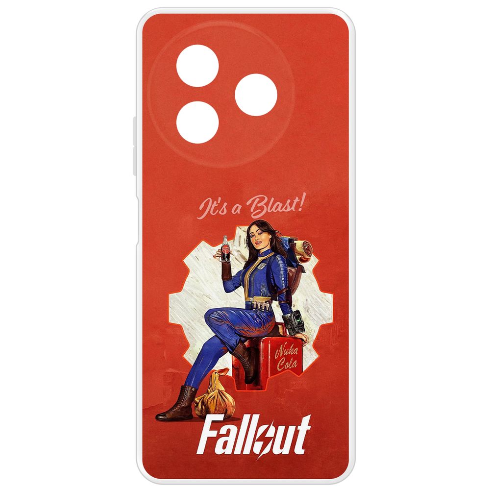 

Чехол-накладка Krutoff Clear Case Fallout - Это взрыв! для Itel S24, Прозрачный