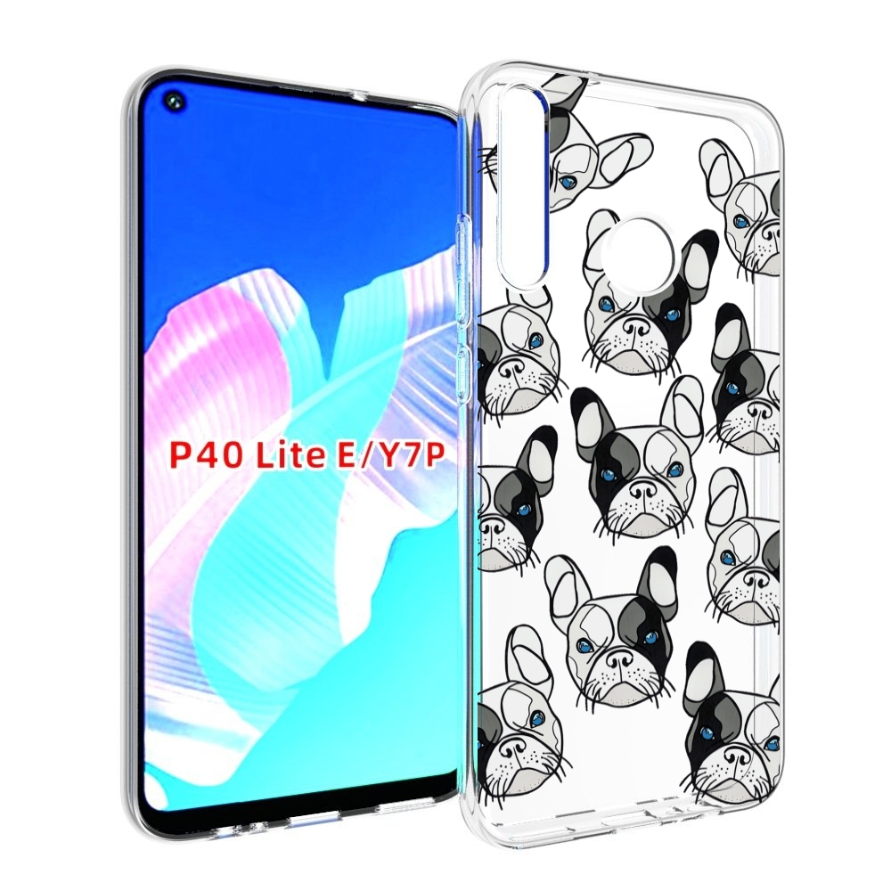 

Чехол бампер MyPads мини-собачки-черно-белый для Huawei P40 Lite, Прозрачный, Tocco