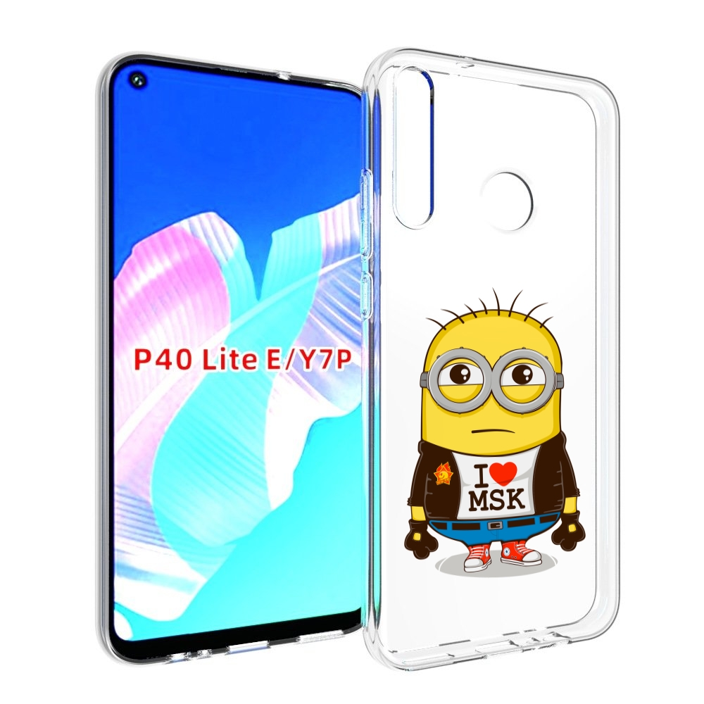 

Чехол бампер MyPads миньон-я-люблю-Мск для Huawei P40 Lite E, Прозрачный, Tocco