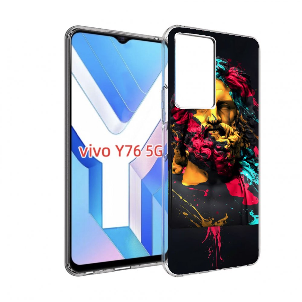 

Чехол MyPads арт-статуя-краски для Vivo Y76 5G, Прозрачный, Tocco