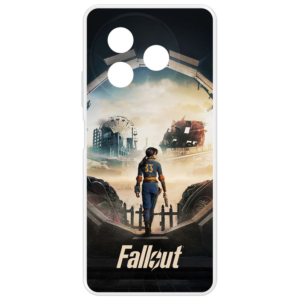 

Чехол-накладка Krutoff Clear Case Fallout - Убежище 33 для Itel S24, Прозрачный