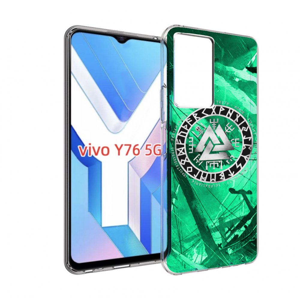 

Чехол MyPads ассасин-крид-2020-рагнарек мужской для Vivo Y76 5G, Прозрачный, Tocco