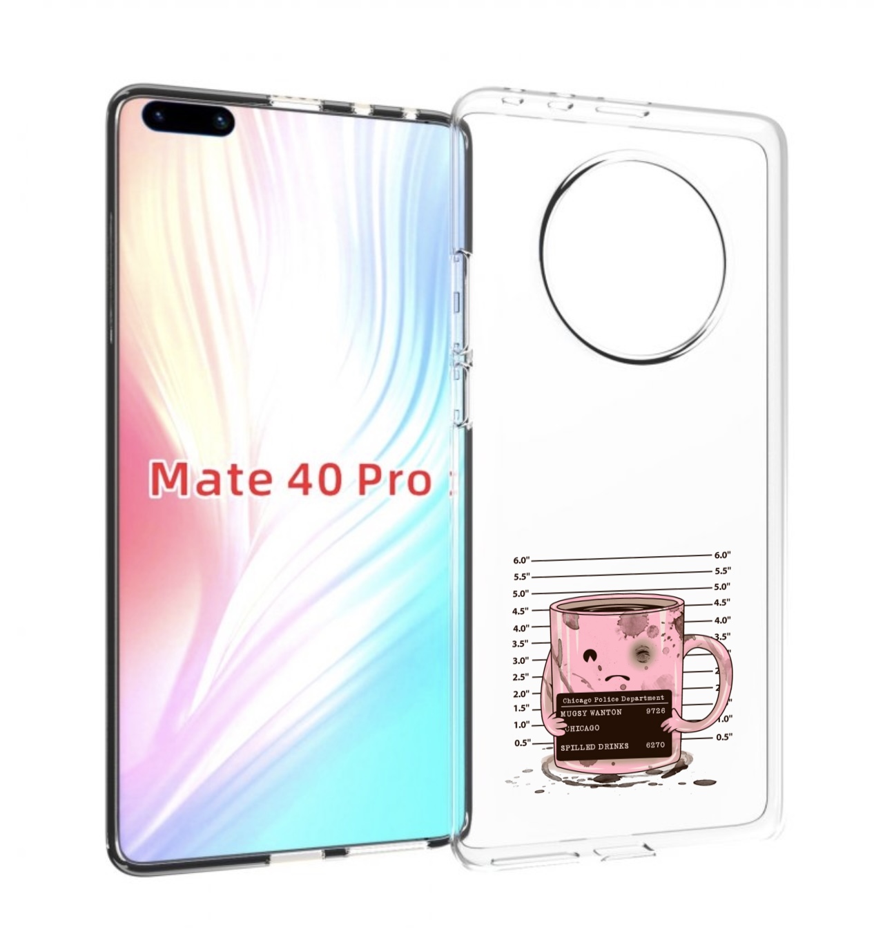 

Чехол MyPads кружка для Huawei Mate 40 Pro (NOH-NX9), Прозрачный, Tocco