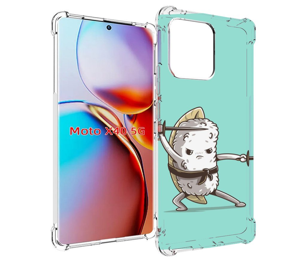

Чехол MyPads злой суши детский для Motorola Moto X40, Прозрачный, Tocco