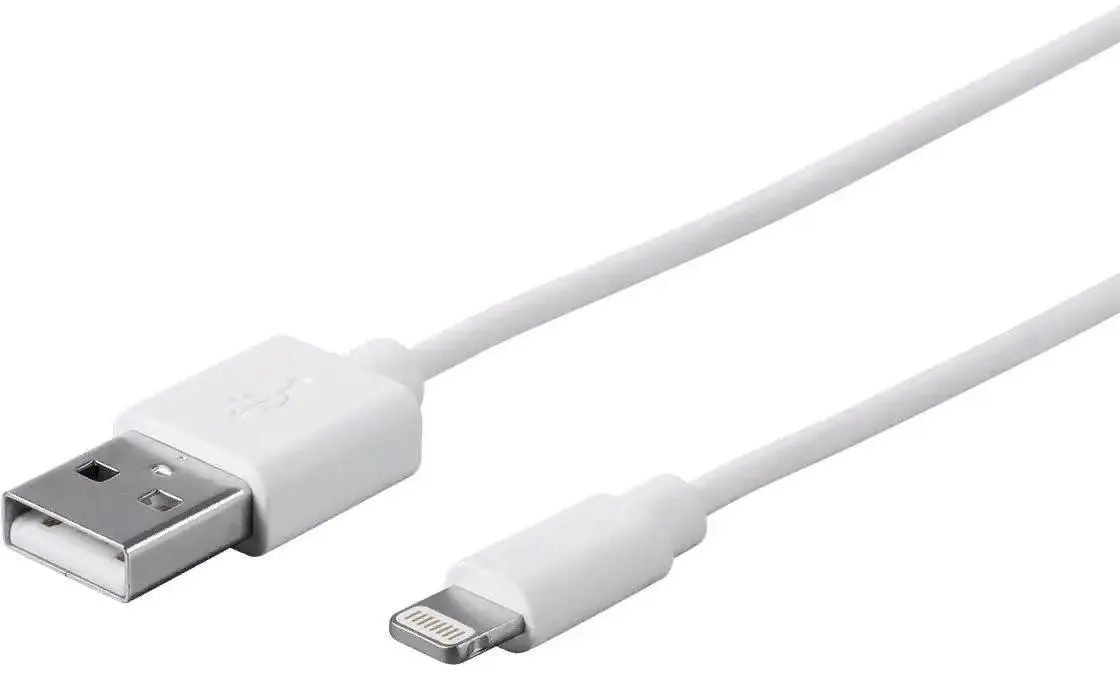 

Кабель Premier 6-703 1.0W, Lightning (m) - USB-A, 1м, белый, 6-703 1.0W