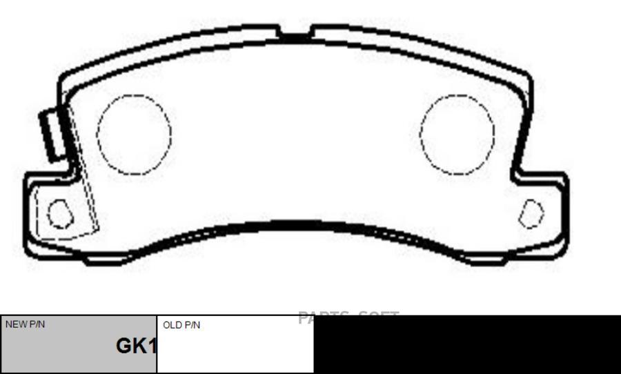 

Колодки Тормозные, Задние (Старый Ckt123) Gk1136