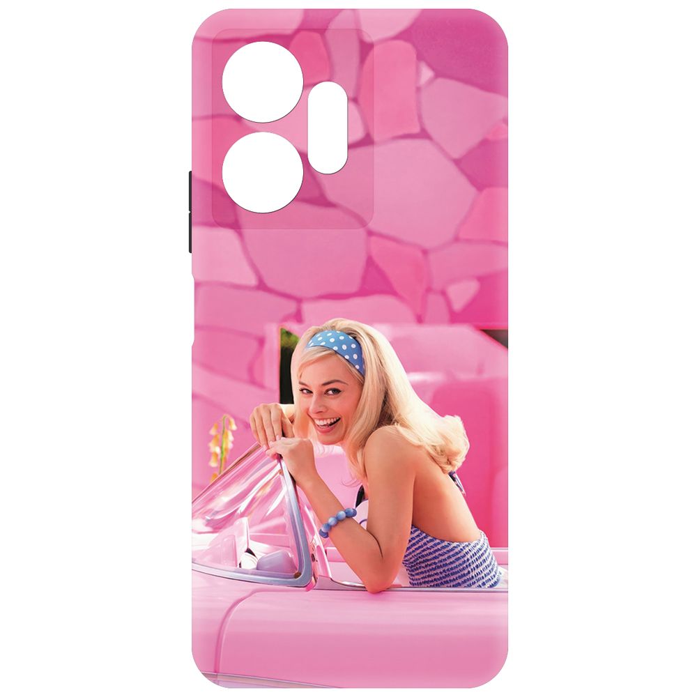 

Чехол-накладка Krutoff Soft Case Барби в розовом для Infinix Zero 20 черный