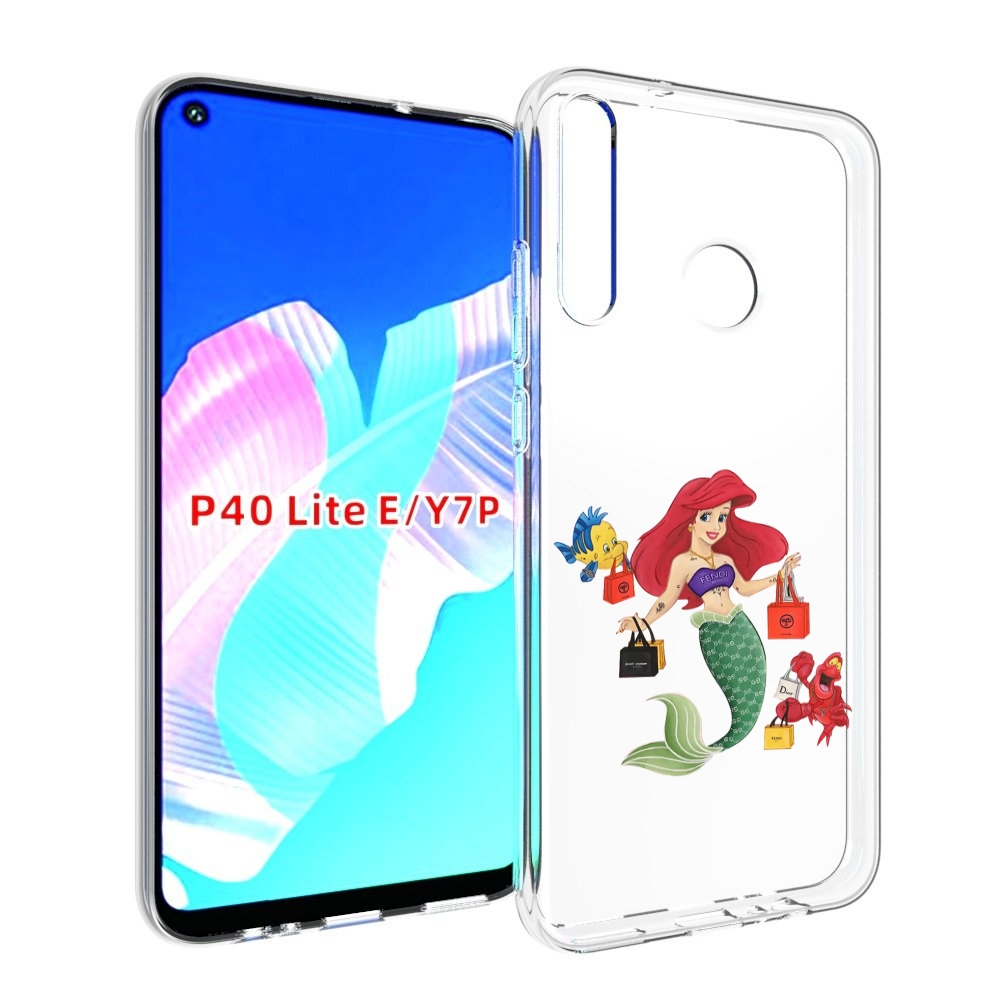 фото Чехол бампер mypads модная-русалка женский для huawei p40 lite e