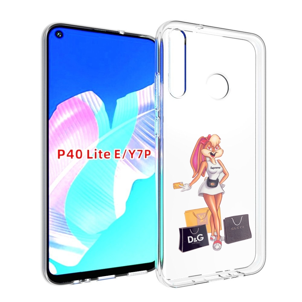 

Чехол бампер MyPads модница-зайка женский для Huawei P40 Lite E, Прозрачный, Tocco