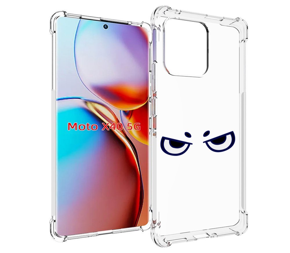 

Чехол MyPads злые-глазки для Motorola Moto X40, Прозрачный, Tocco