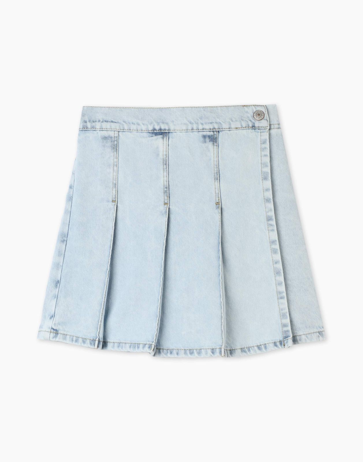 Джинсовая юбка-шорты Gloria Jeans GSK018325 8-10л/134-140 для девочки асимметричная джинсовая юбка шорты