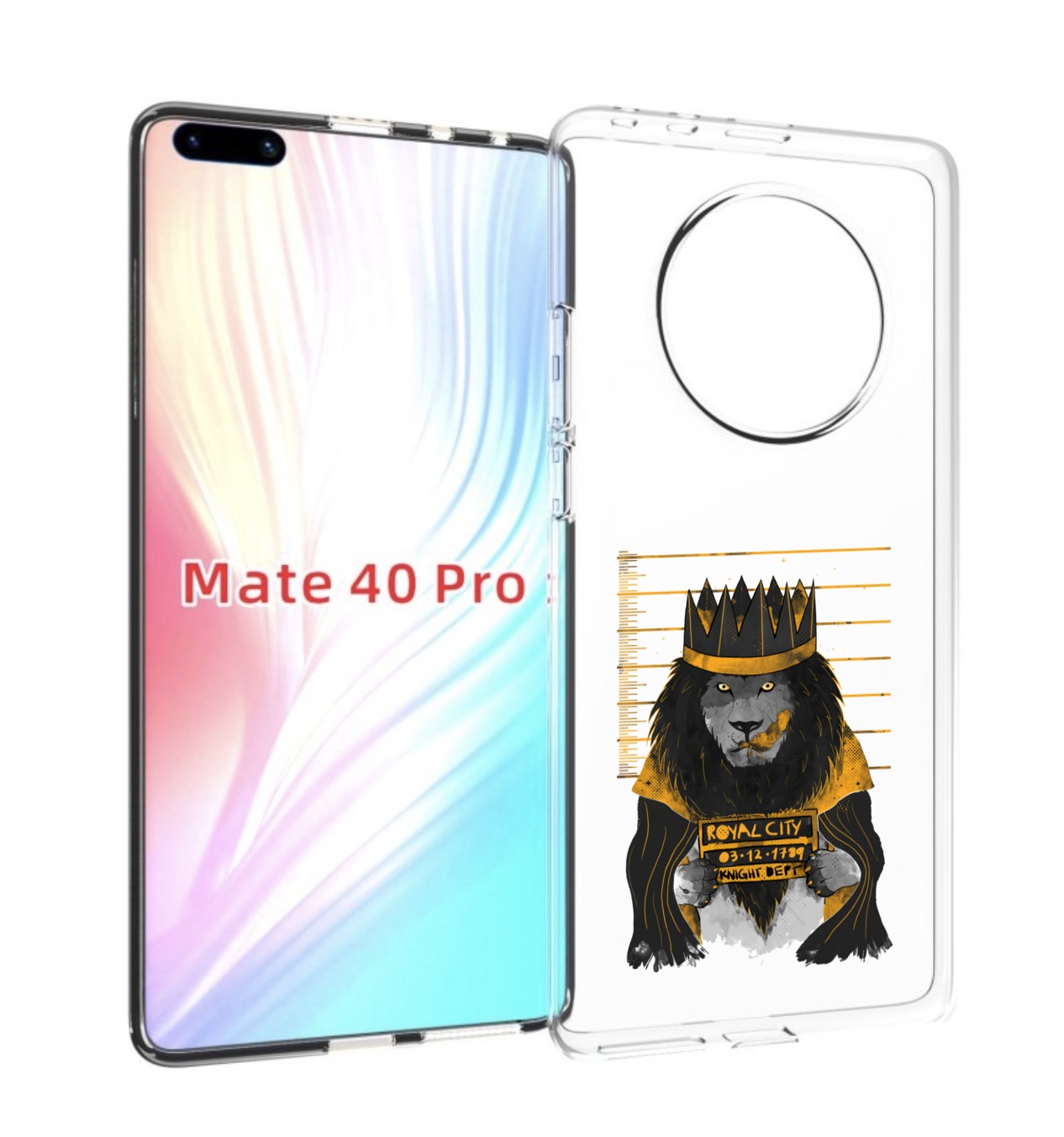 

Чехол MyPads лев в законе для Huawei Mate 40 Pro (NOH-NX9), Прозрачный, Tocco