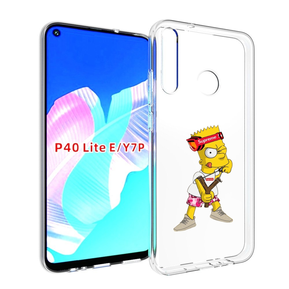 

Чехол бампер MyPads модный-барт-симпсон для Huawei P40 Lite E, Прозрачный, Tocco
