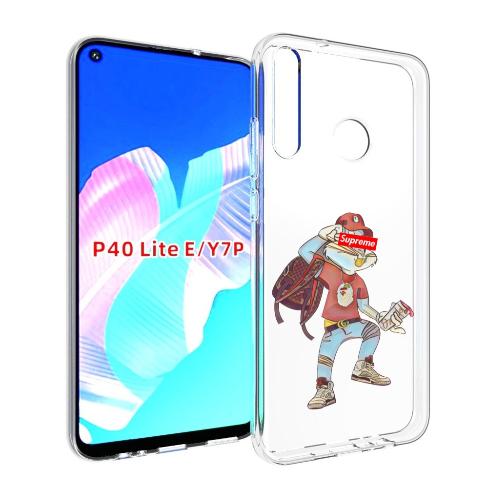 

Чехол бампер MyPads моднявый-заяц детский для Huawei P40 Lite E, Прозрачный, Tocco