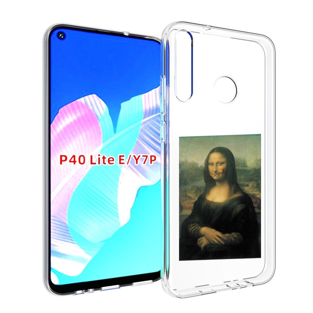 

Чехол бампер MyPads монализа-с-чупачупсом для Huawei P40 Lite E, Прозрачный, Tocco