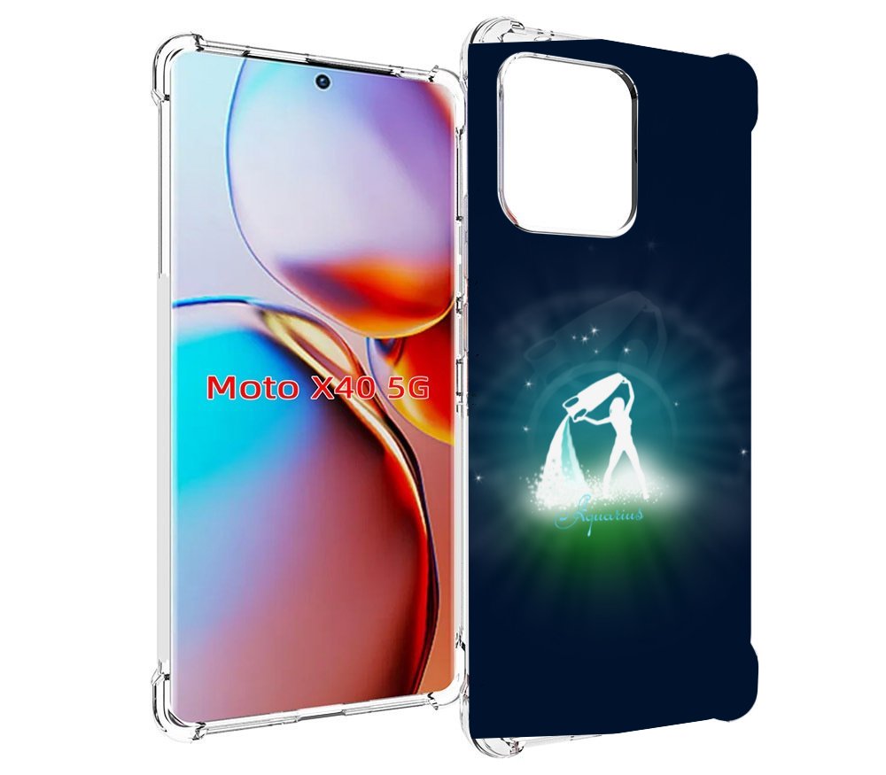 

Чехол MyPads знак зодиака водолеи 1 для Motorola Moto X40, Прозрачный, Tocco