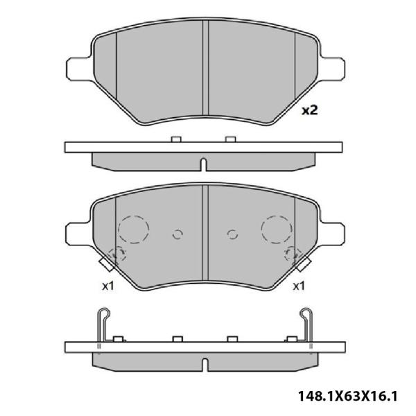 

Колодки Тормозные Дисковые Double Force Dfp1431