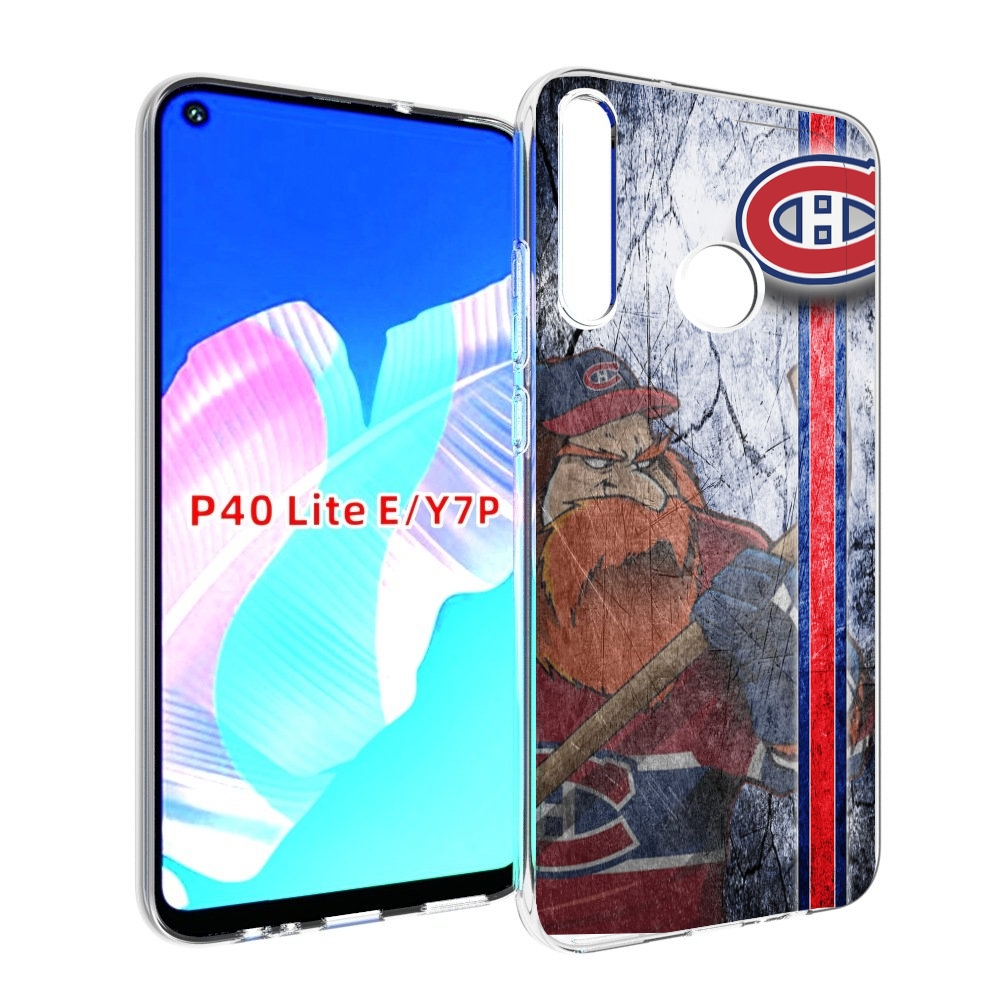 

Чехол бампер MyPads монреаль канадиенс для Huawei P40 Lite E, Прозрачный, Tocco
