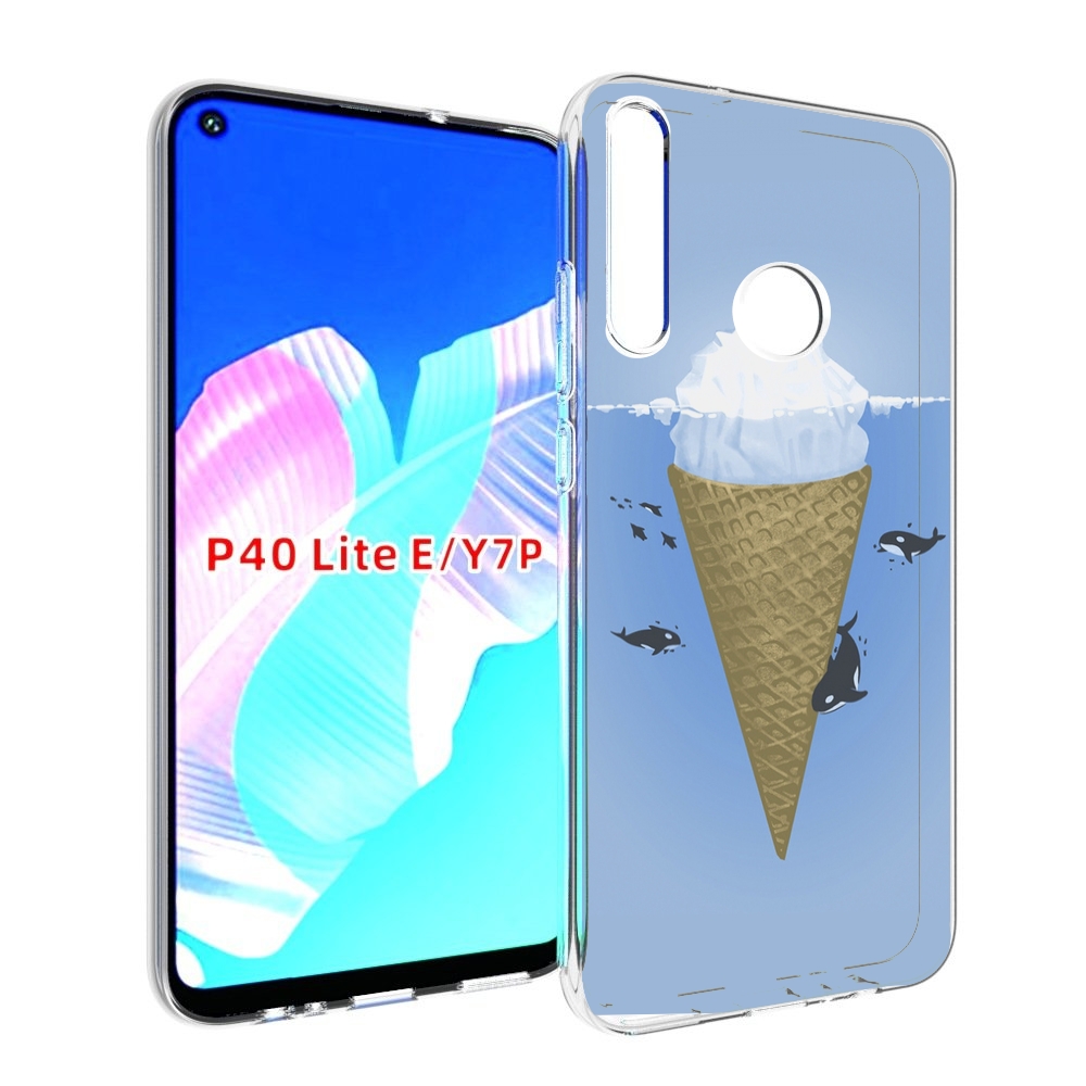 

Чехол бампер MyPads мороженное-у-косаток для Huawei P40 Lite E, Прозрачный, Tocco