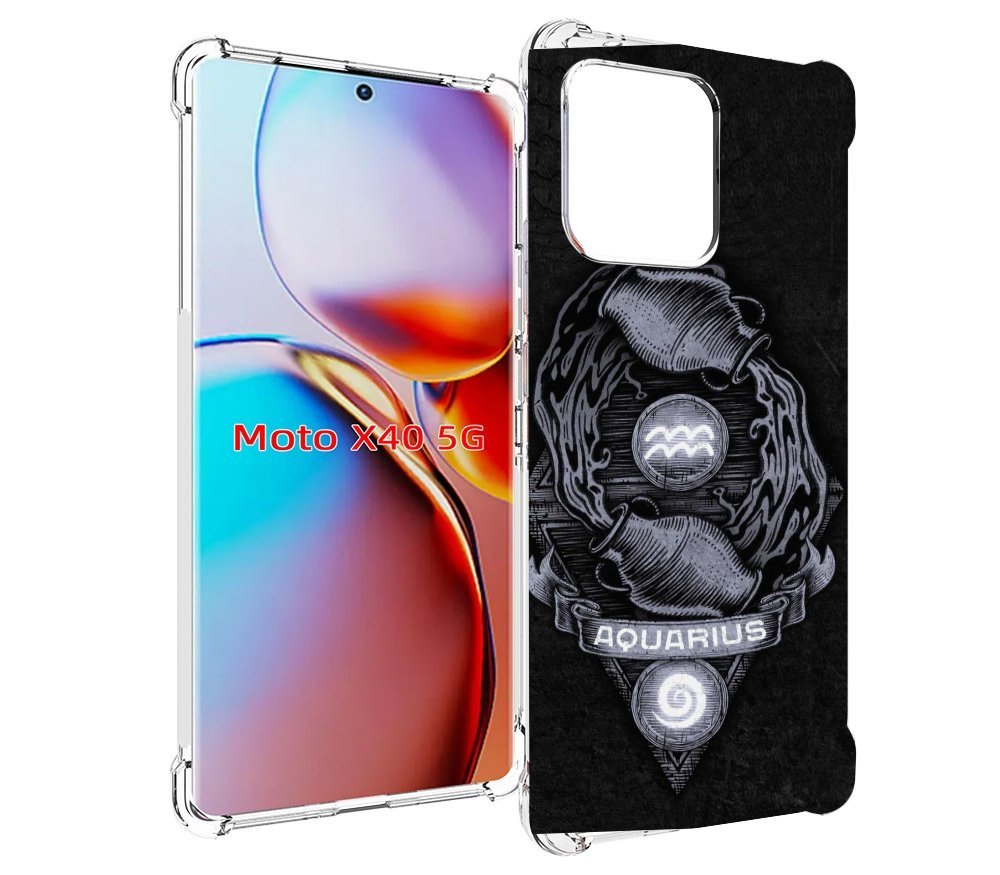 

Чехол MyPads знак зодиака водолеи 6 для Motorola Moto X40, Прозрачный, Tocco