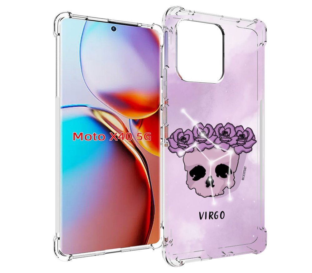 

Чехол MyPads знак зодиака дева 2 для Motorola Moto X40, Прозрачный, Tocco