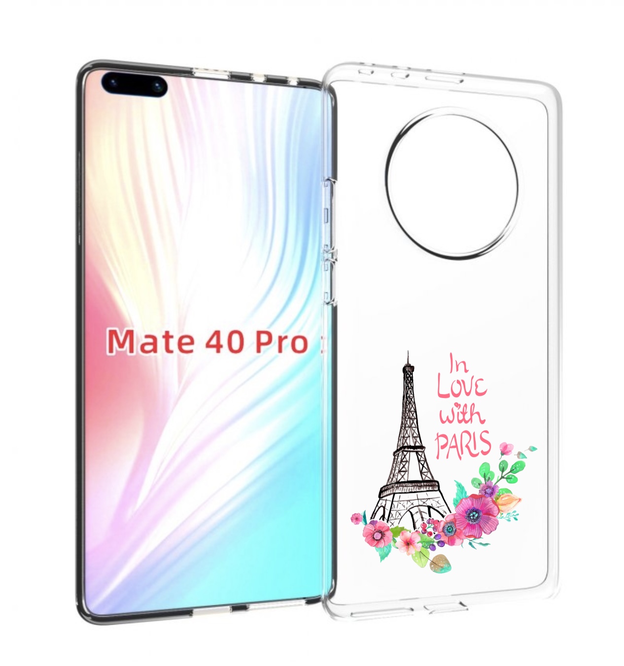 

Чехол MyPads любимый париж для Huawei Mate 40 Pro (NOH-NX9), Прозрачный, Tocco