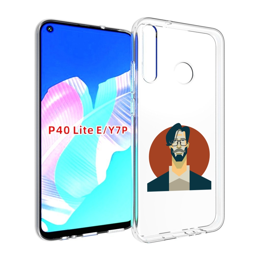 

Чехол бампер MyPads мужичек-в-очках для Huawei P40 Lite E, Прозрачный, Tocco