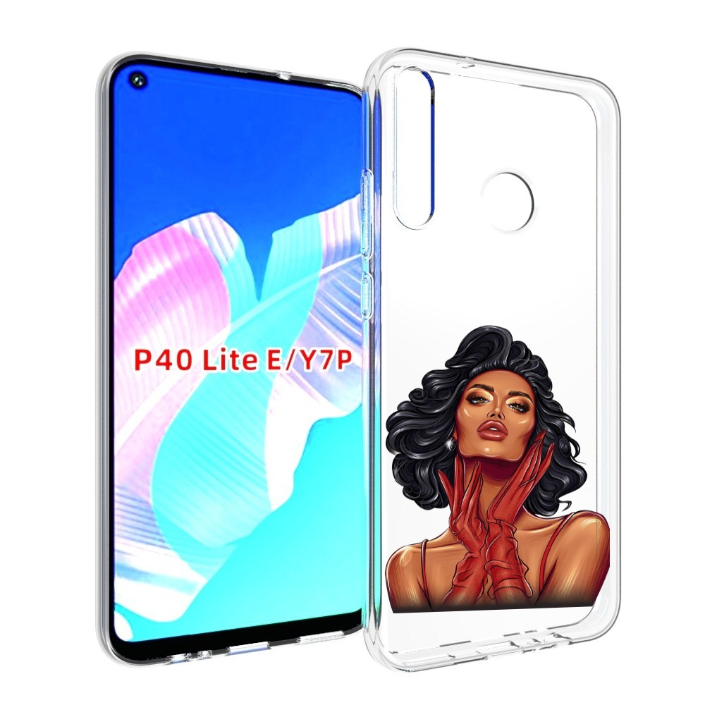 

Чехол бампер MyPads мулатка-в-перчатках женский для Huawei P40 L, Прозрачный, Tocco