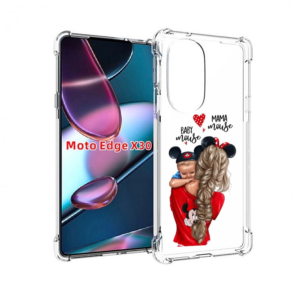 

Чехол MyPads Мама-маус женский для Motorola Moto Edge X30, Прозрачный, Tocco