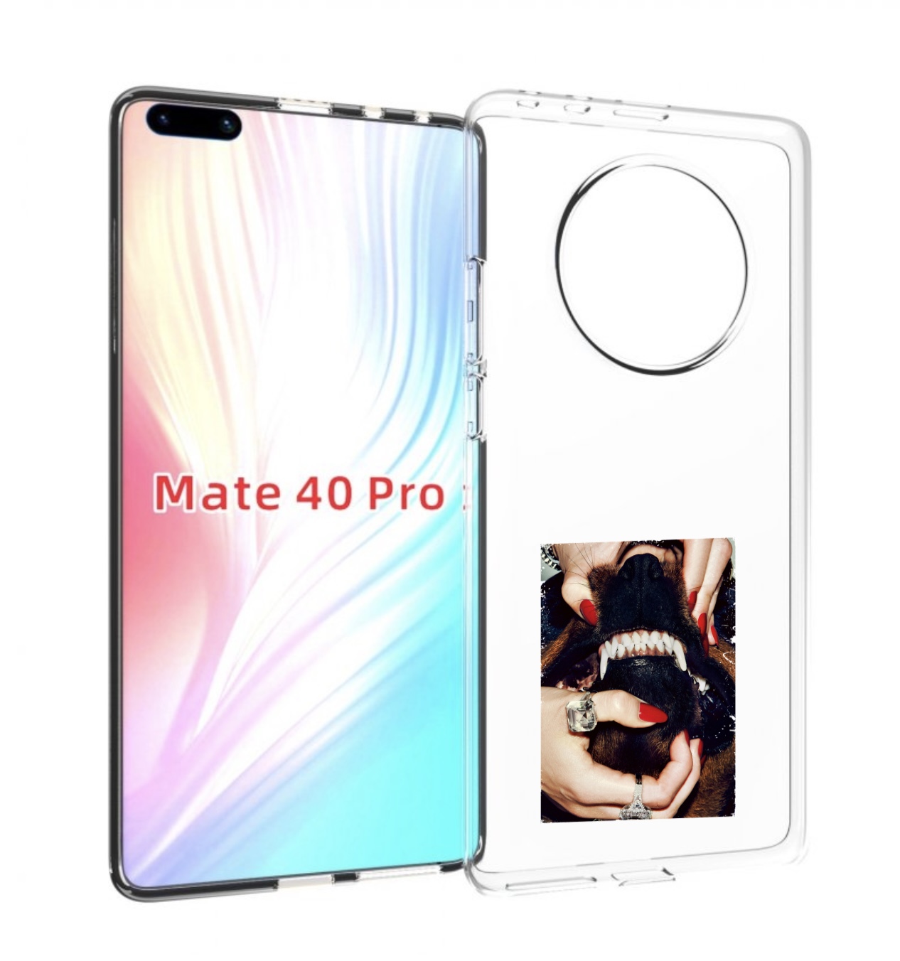 

Чехол MyPads маникюр для Huawei Mate 40 Pro (NOH-NX9), Прозрачный, Tocco