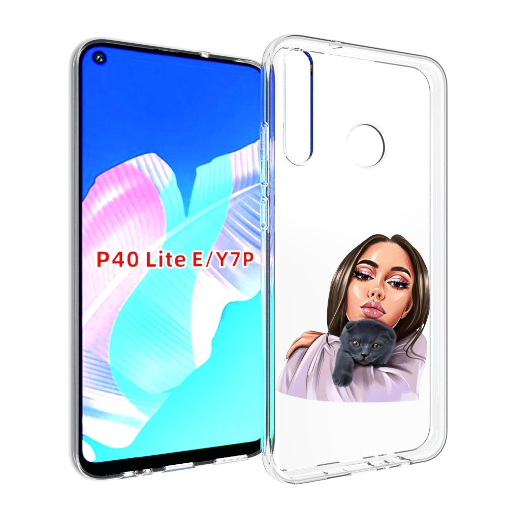 

Чехол бампер MyPads нарисованная-девушка-с-котом женский для Hua, Прозрачный, Tocco