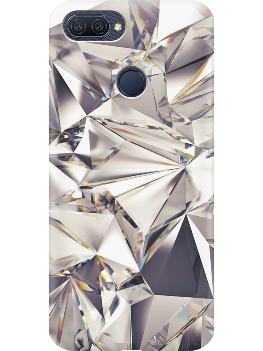 

Силиконовый чехол на Oppo A12/A7/A5s с принтом "Алмазные грани", Прозрачный;серый;черный, 725455131
