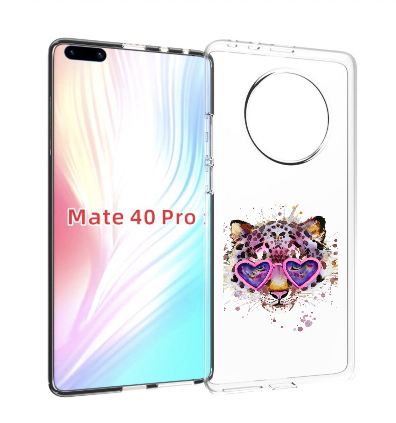 

Чехол MyPads модный леопард для Huawei Mate 40 Pro (NOH-NX9), Прозрачный, Tocco