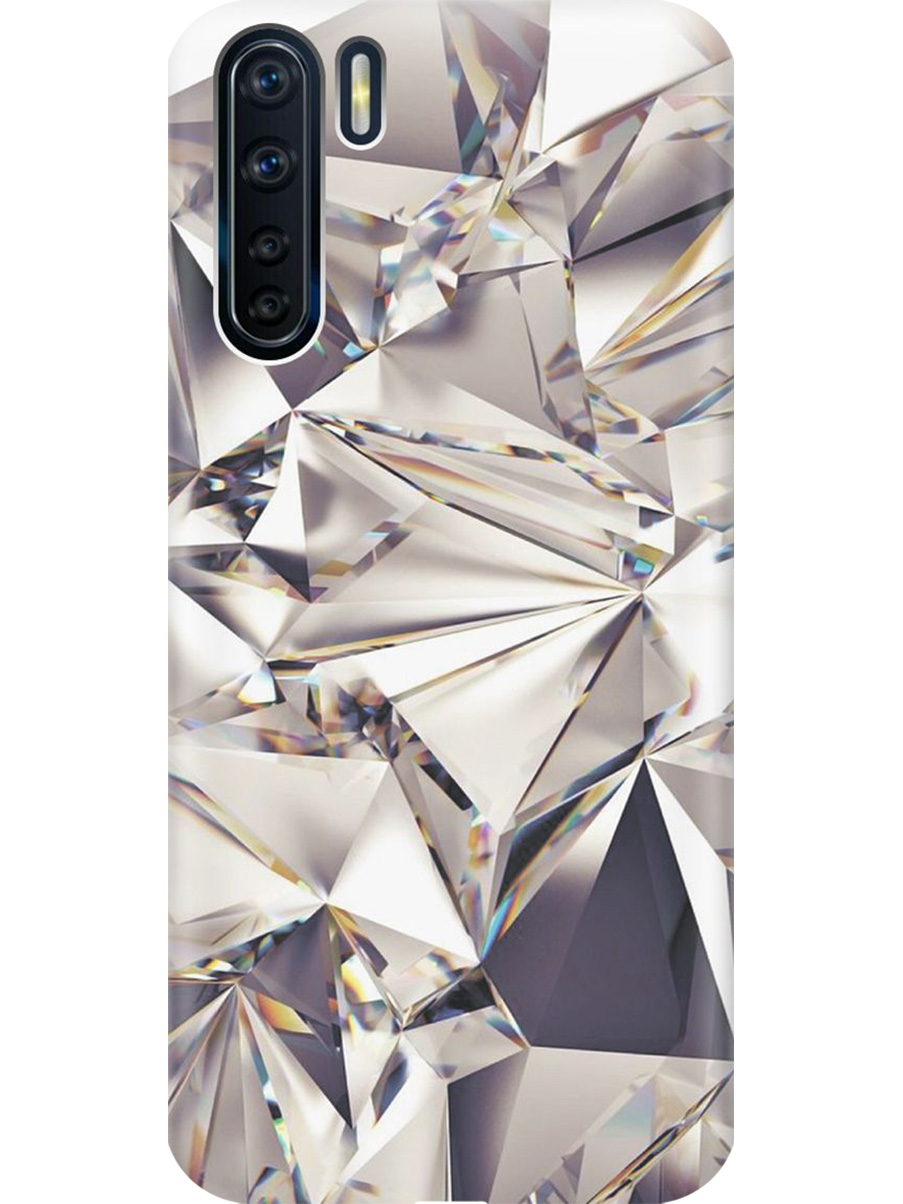 

Силиконовый чехол на Oppo A91/Reno3 с принтом "Алмазные грани", Прозрачный;серый;черный, 726148831