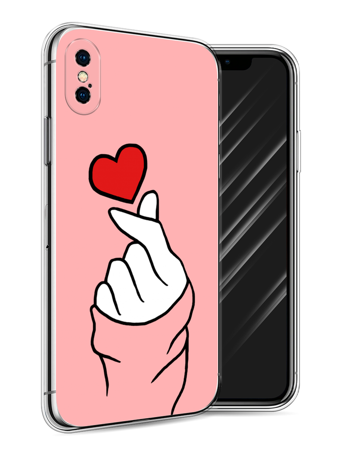 

Чехол Awog на Apple iPhone X (10) / Айфон X (10) "Милое сердечко", Разноцветный, 11050-7