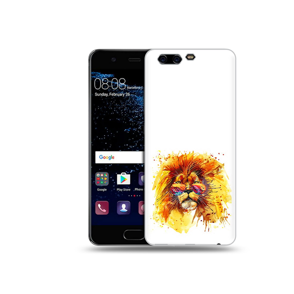 

Чехол MyPads Tocco для Huawei P10 лев в очках (PT60870.50.436), Прозрачный, Tocco