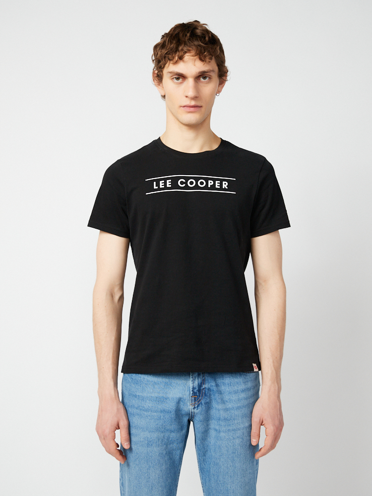 

Футболка мужская Lee cooper MT2A122133BS2LC черная XL, Черный, MT2A122133BS2LC