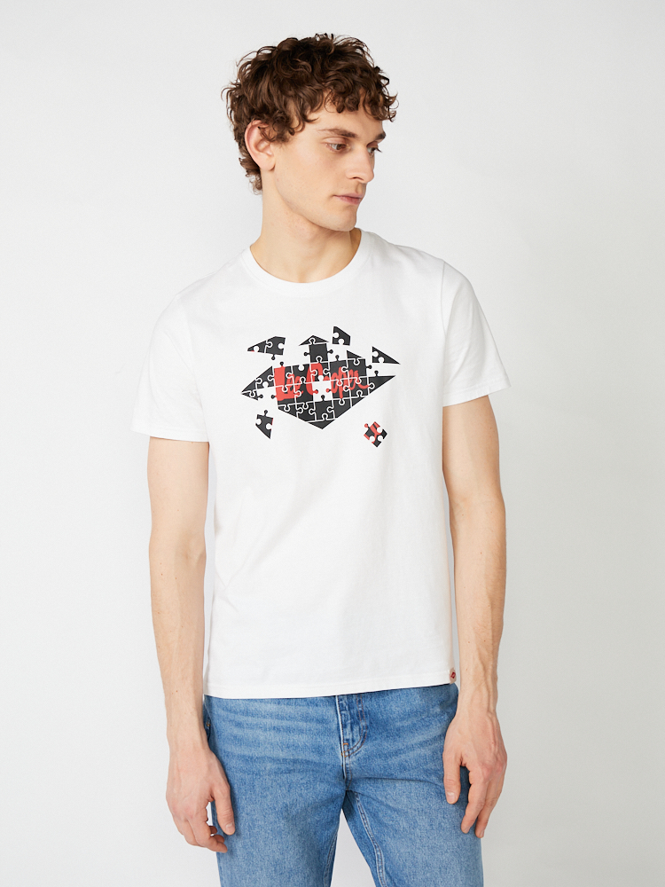 

Футболка мужская Lee cooper MT2A122234BSLC1 белая S, Белый, MT2A122234BSLC1