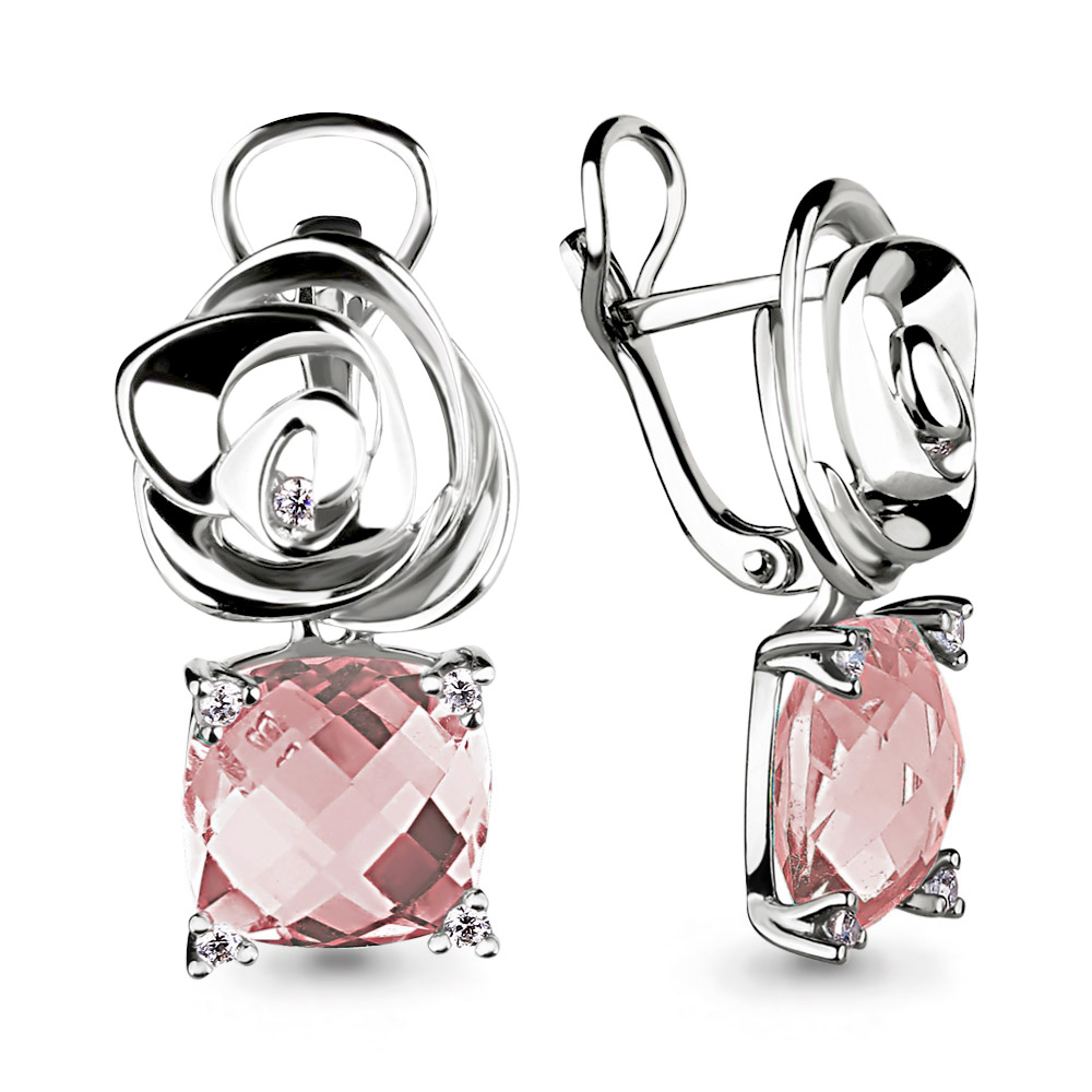 

Серьги из серебра с фианитом Aquamarine 4493590_925_р, 4493590_925_р