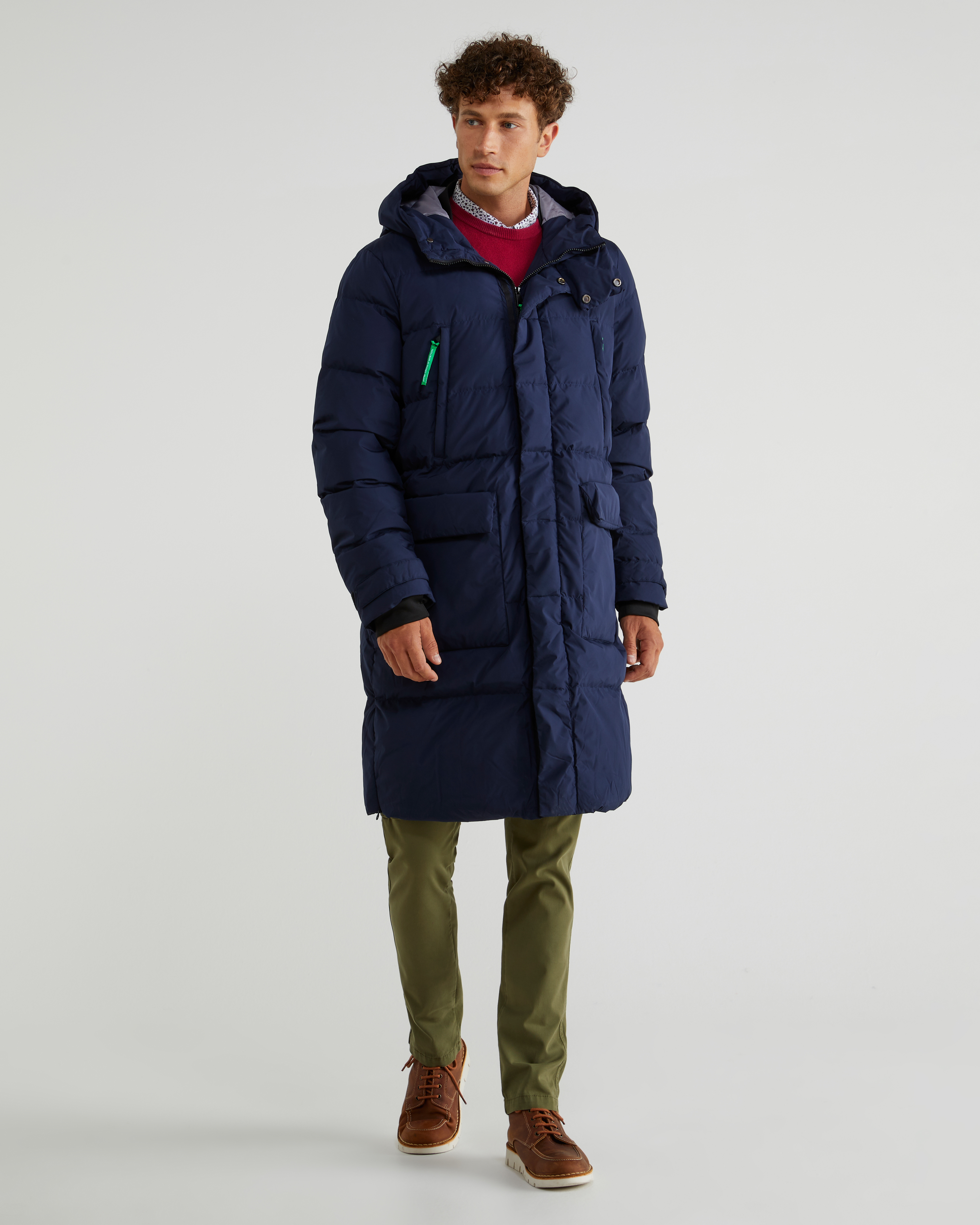 

Пуховик мужской United Colors of Benetton 21A_2JF853F28 синий M, 21A_2JF853F28