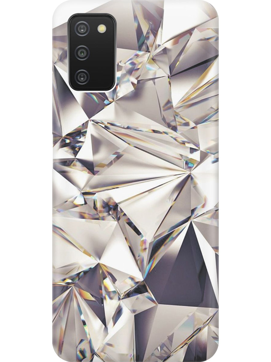

Силиконовый чехол на Samsung Galaxy A03s с принтом "Алмазные грани", Прозрачный;серый;черный, 732241131