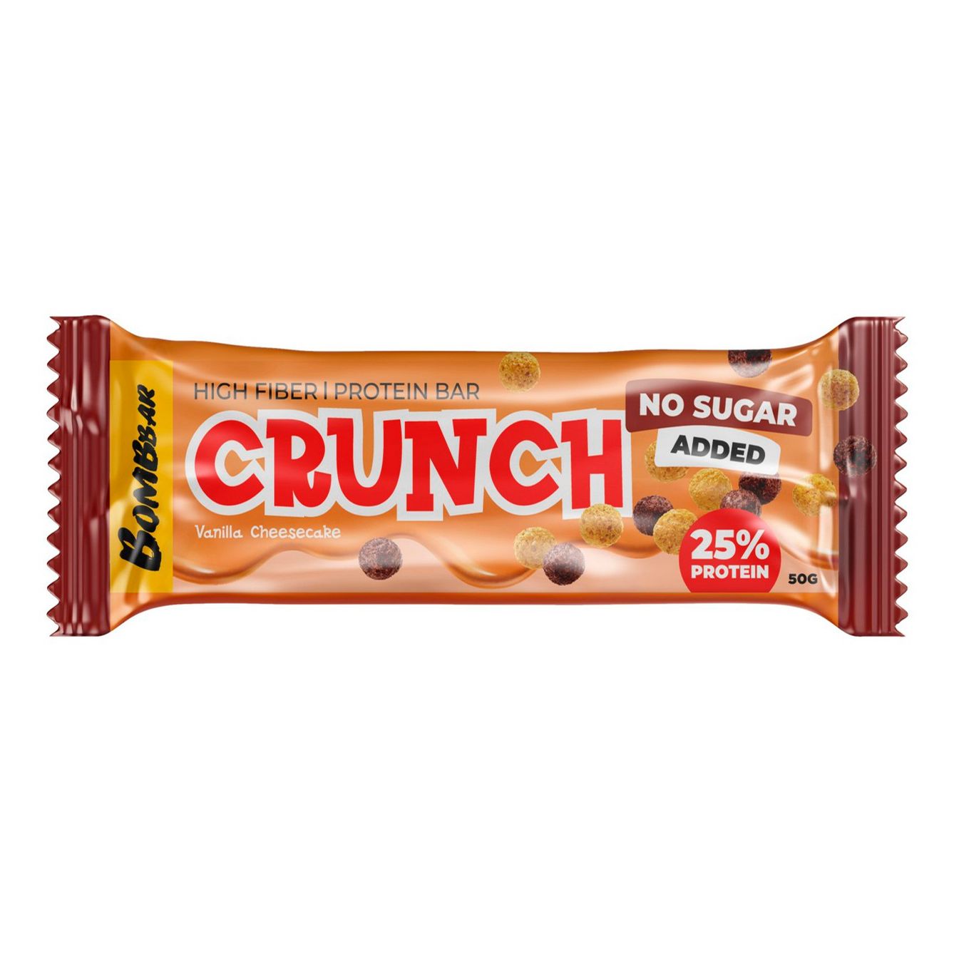

Батончик BombBar Crunch протеиновый чизкейк ванильный 50 г