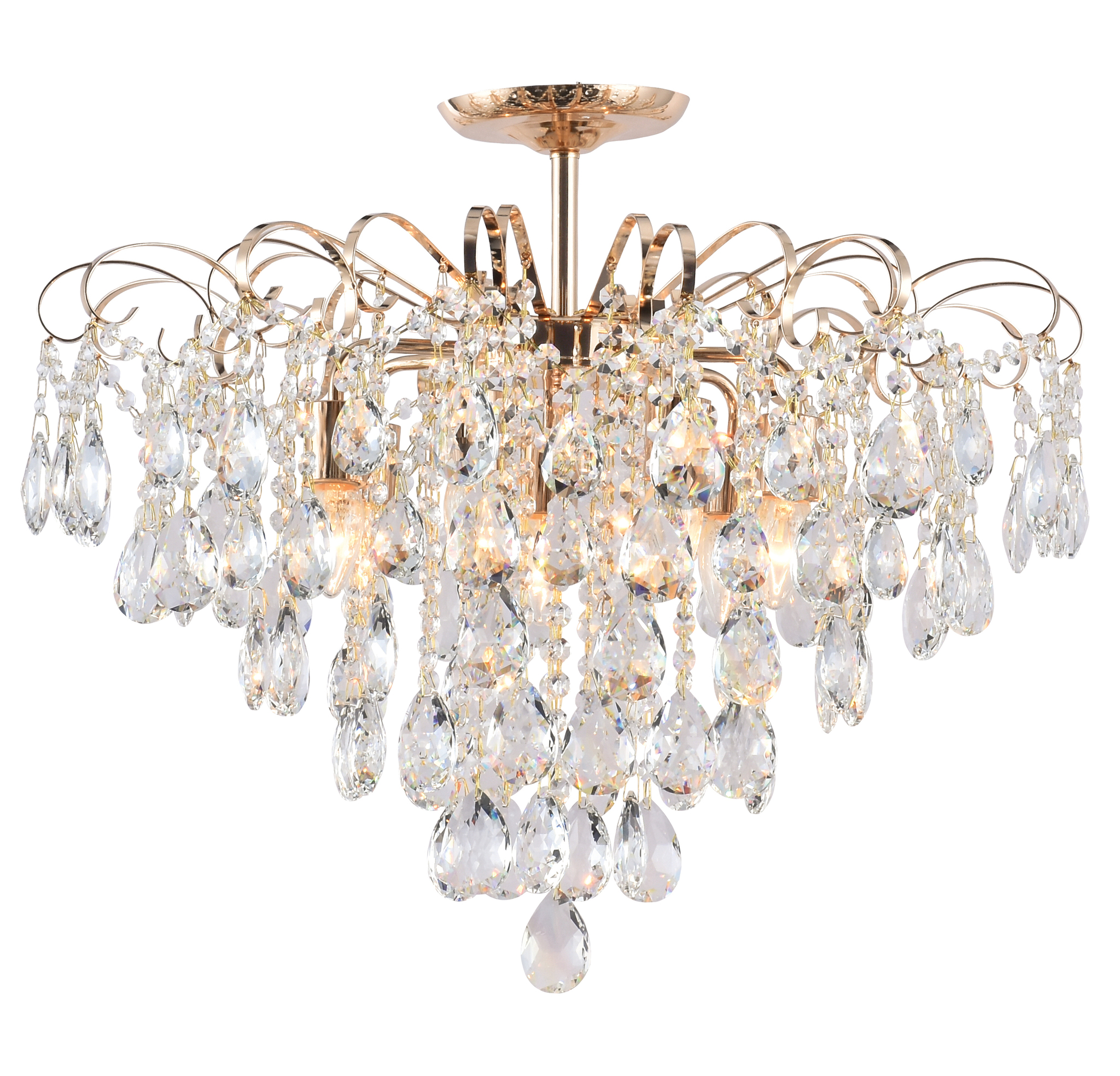 фото Потолочный светильник escada 1113/7pl e27*60w white/gold escada light