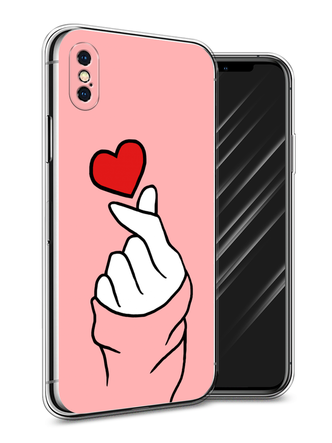 

Чехол Awog на Apple iPhone XS Max (10S Max) / Айфон XS Max (10S Max) "Милое сердечко", Разноцветный, 11950-7