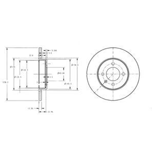 

Тормозной Диск (В Упаковке 2 Шт Цена За 1 Шт) Delphi Bg2454