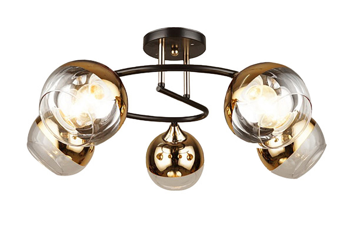 

Потолочный светильник Escada 1115/5PL E27*60W Gold/Black