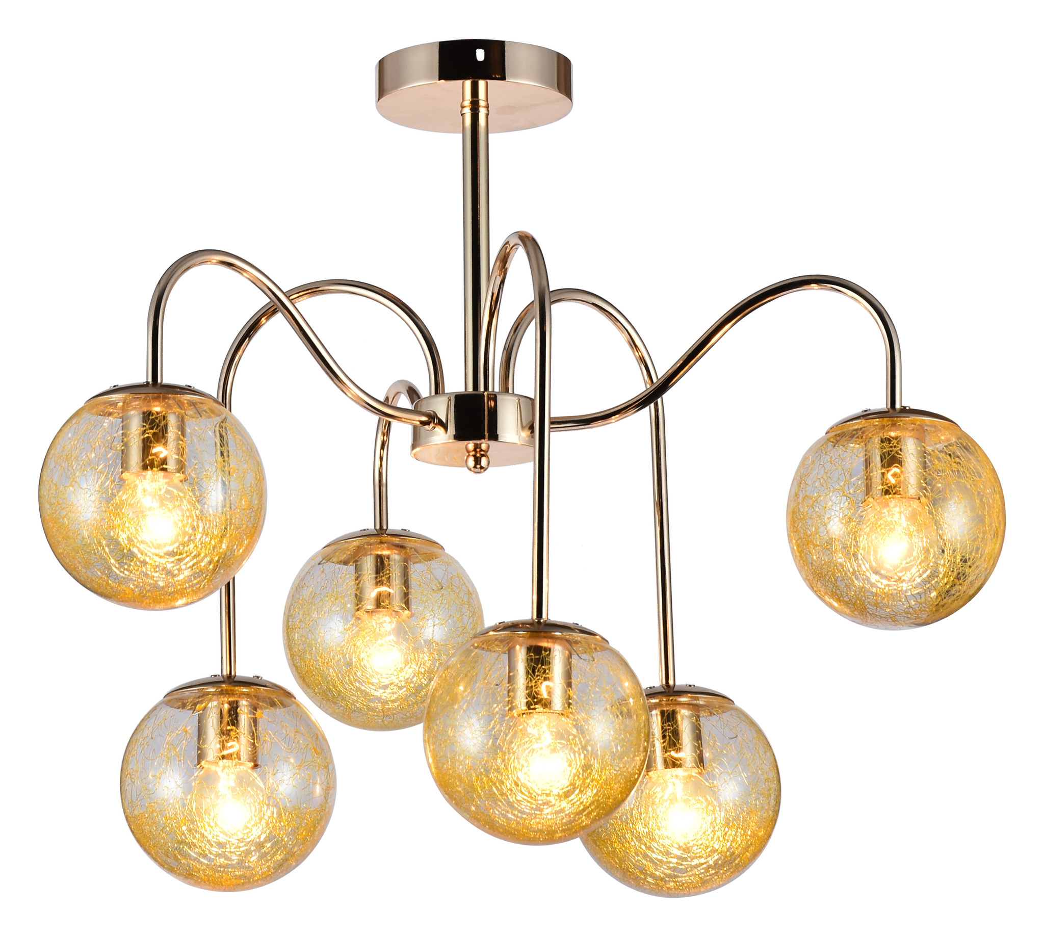 фото Потолочный светильник escada 1118/6pl e27*60w gold escada light